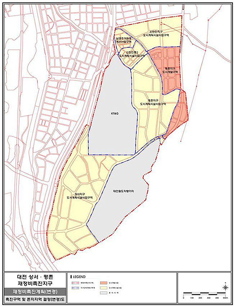 상서·평촌 재정비촉진지구 프로젝트 기본구상도